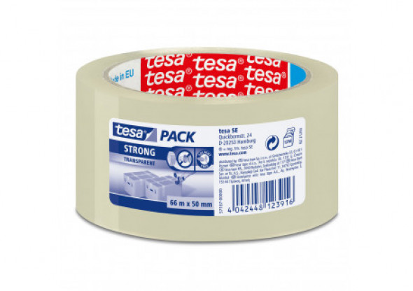 Taśma pakowa cichoodwijalna 66m:50mm, przezroczysta