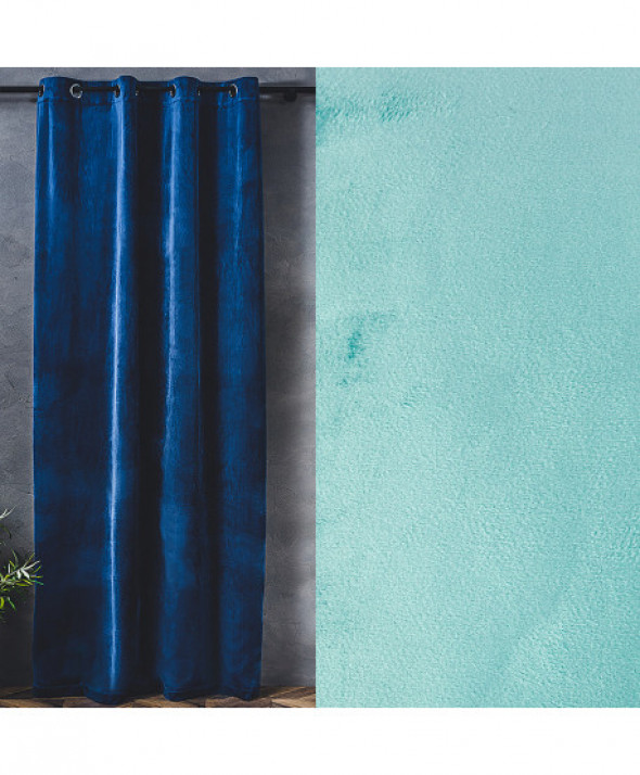 Tkanina dekoracyjna VELVI kolor miętowy  140 cm.