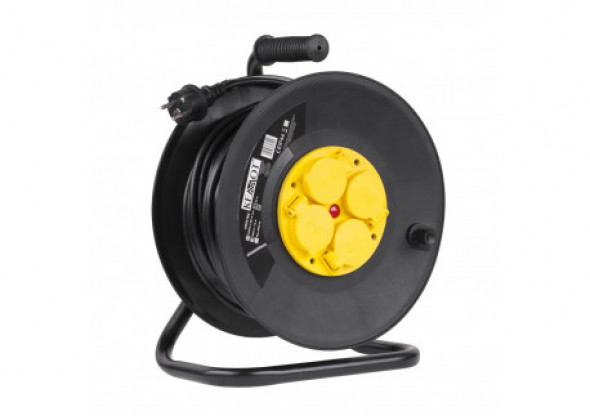 URZ3122 Przedłużacz sieciowy 4 gniazda, 50m, IP44