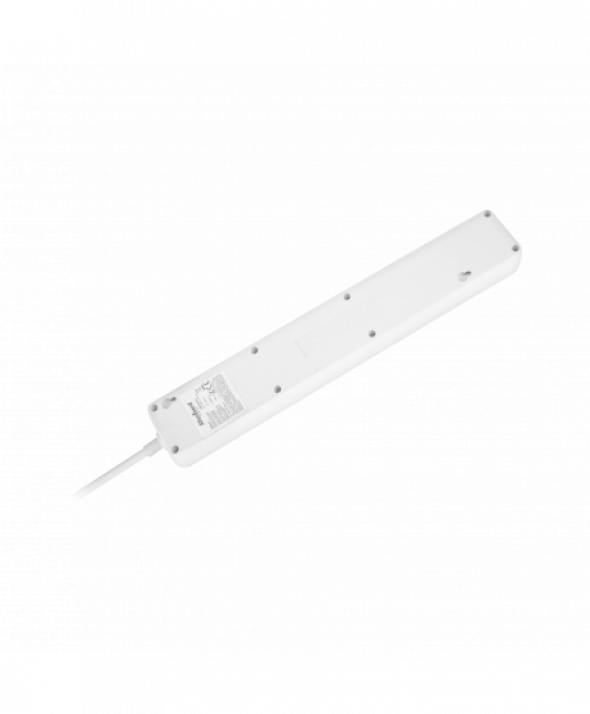 URZ3203-1,5 Przedłużacz sieciowy 5  gniazd + 2 gniazda USB z wyłącznikiem - 1,5m