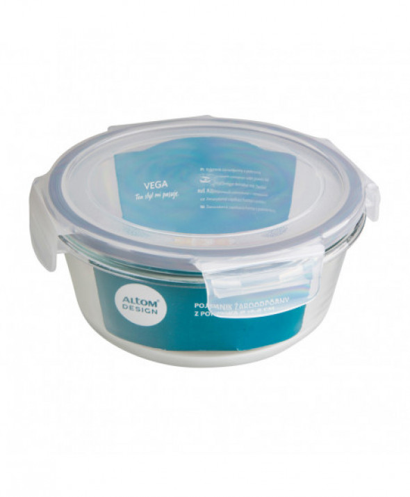 VEGA POJEMNIK ŻAROODPORNY Z POK. OKRĄGŁY 0,8L ŚR.16,8CM