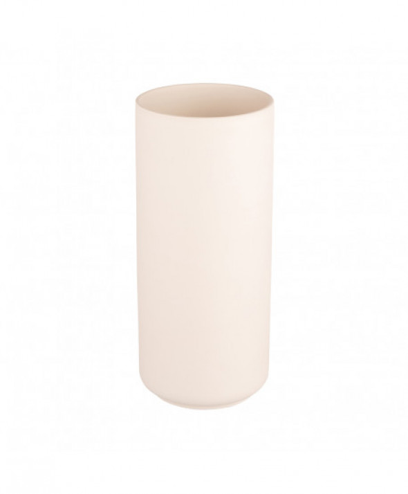 Wazon na kwiaty ceramiczny ozdobny kremowy 25 cm