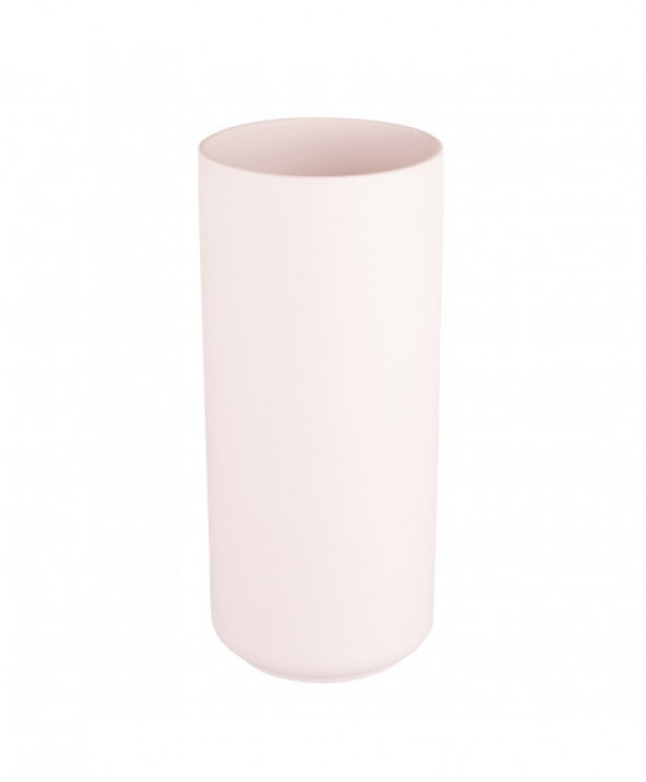 Wazon na kwiaty ceramiczny ozdobny pudrowy róż 25 cm