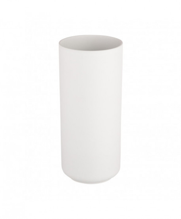 Wazon na kwiaty ceramiczny ozdobny szary 25 cm