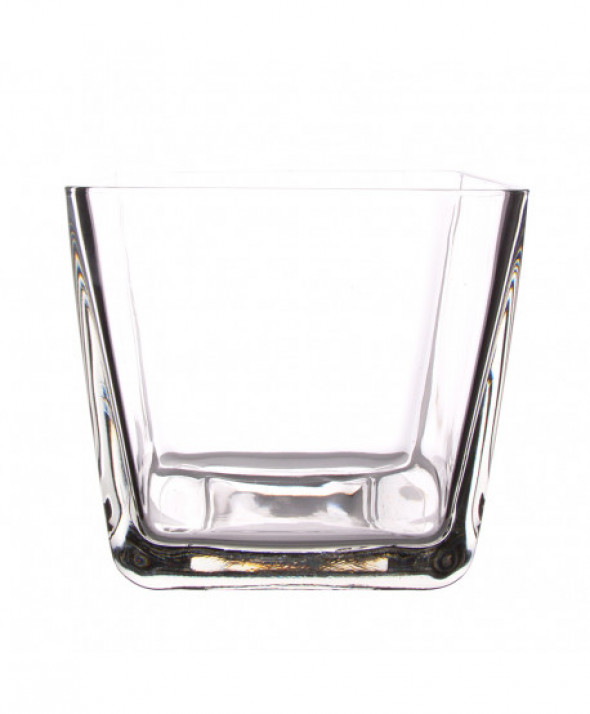 Wazon szklany na kwiaty Edwanex kwadratowy 10 cm