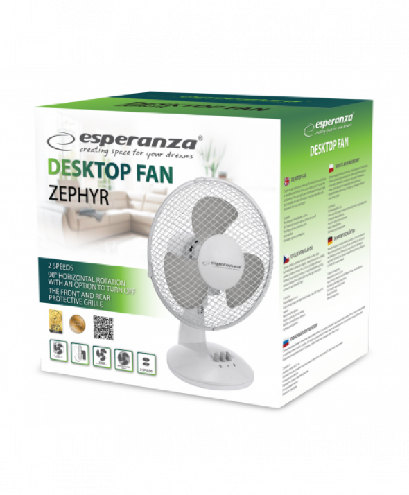 WENTYLATOR 9'' BIURKOWY ZEPHYR