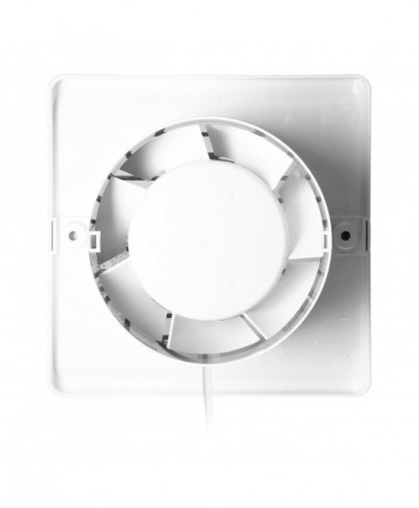 Wentylator łazienkowy 100mm, natynkowy - przewód z wyłącznikiem