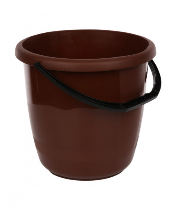 Wiadro plastikowe Artgos Delta 12 l brązowe