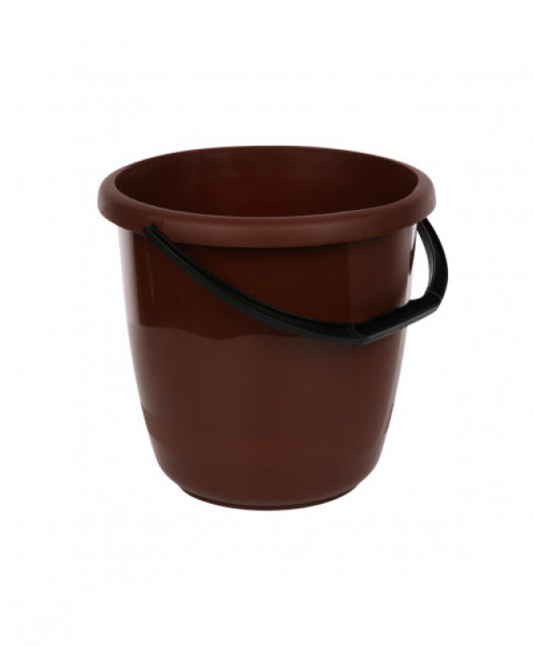 Wiadro plastikowe Artgos Delta 6 l brązowe