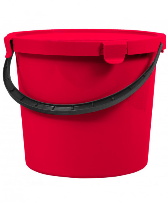 Wiadro z pokrywą Plast Team Berry 10L czerwone