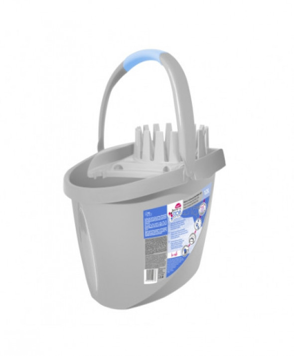 Wiadro z wyciskaczem 12l BACTERIA STOP