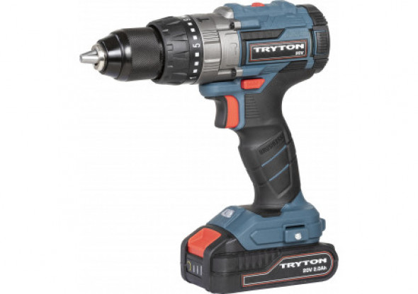 Wiertarko-wkrętarka 20v, bezszczotk, 2x2ah, ład 1h, 50nm