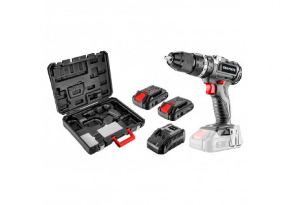 Wiertarko-wkrętarka aku bezszczotkowa z udarem Energy+ 18V, Li-Ion, 13 mm, 2 aku 2Ah, ład, walizka