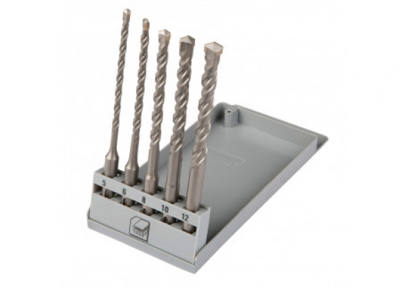 Wiertła do betonu SDS Plus 5-12 mm, zestaw 5 szt.