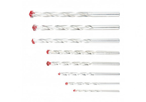 Wiertła do gazo-betonu 3-10 mm, zestaw 8 szt.
