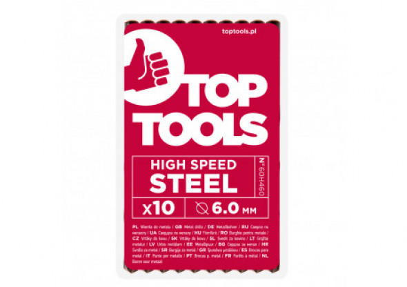 Wiertła do metalu HSS, 6.0 mm, 10 szt.