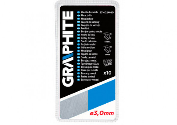 Wiertła do metalu HSS-Co 3.0 mm, 10 szt.