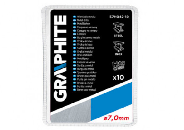 Wiertła do metalu HSS-Co 7.0 mm, 10 szt.