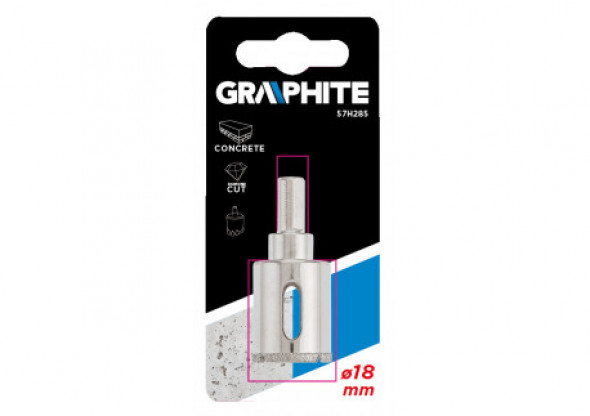 Wiertło diamentowe do gresu 18 mm