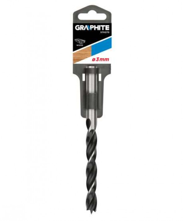 Wiertło do drewna spiralne, 3 x 60 mm