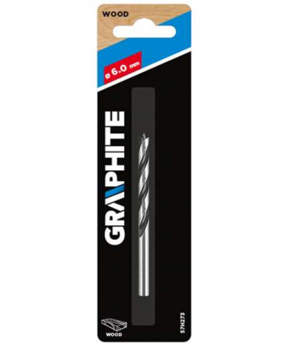 Wiertło do drewna spiralne, 6 x 90 mm