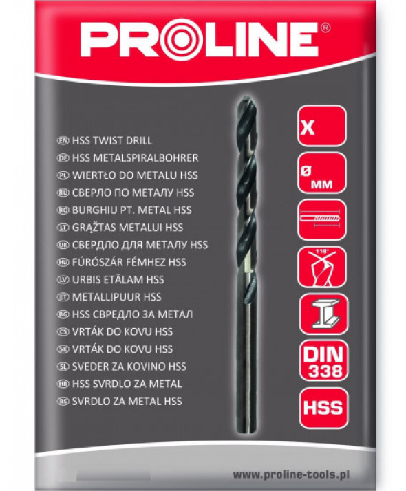 Wiertło do met hss din338 szlif.kr. 3.5mm szt.1 pud. proline