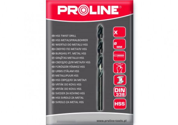 Wiertło do met hss din338 szlif.kr. 9.5mm szt.1 pud. proline