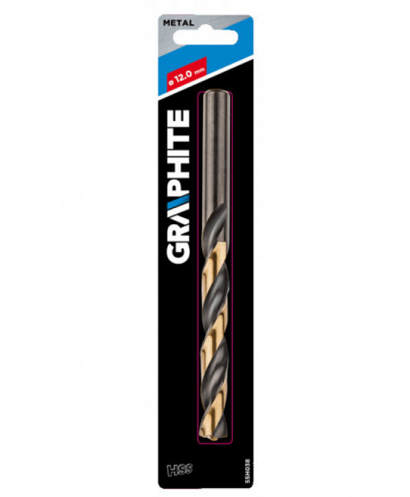 Wiertło do metalu HSS-CNC, 124°, "Pro-Tec", 12.0 mm