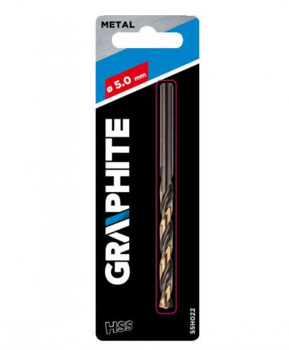 Wiertło do metalu HSS-CNC, 124°, "Pro-Tec", 5.0 mm