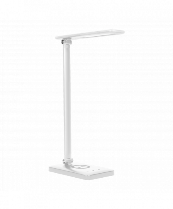 WIRLE LED 7W Lampka biurkowa z ładowarką  indukcyjną i usb. 390lm, 3000-4000-6000K, zmiana barwy temperaturowej i funkcja ściemn