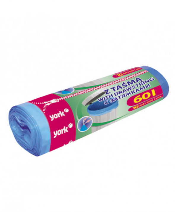 Worki na śmieci z taśmą 60l / 10szt.