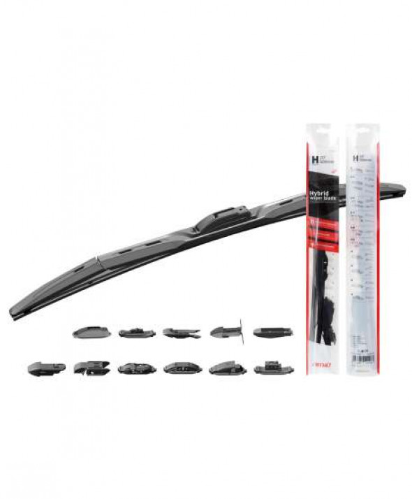 Wycieraczka samochodowa hybrydowa hybrid multiconnect 26" (650mm) 11 adapterów