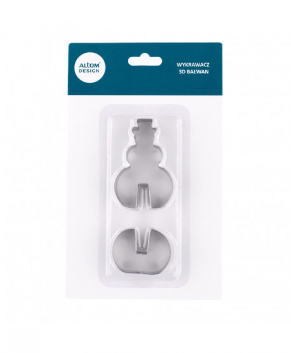 Wykrawacz / foremka do ciastek / ciasteczek / pierników Gwiazda Bałwan 3D