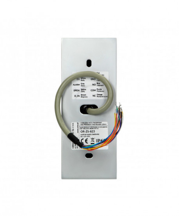 Zamek szyfrowy hermetyczny z czytnikiem kart i breloków zbliżeniowych oraz czytnikiem linii papilarnych, IP68, 1 przekaźnik 3A