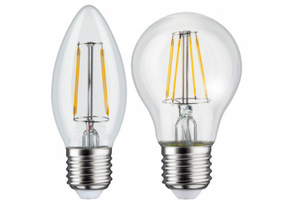 Żarówka filamentowa LED E27, 4W  230V  Maclean Energy MCE266 WW ciepła biała 3000K 400lm retro edison ozdobna A60
