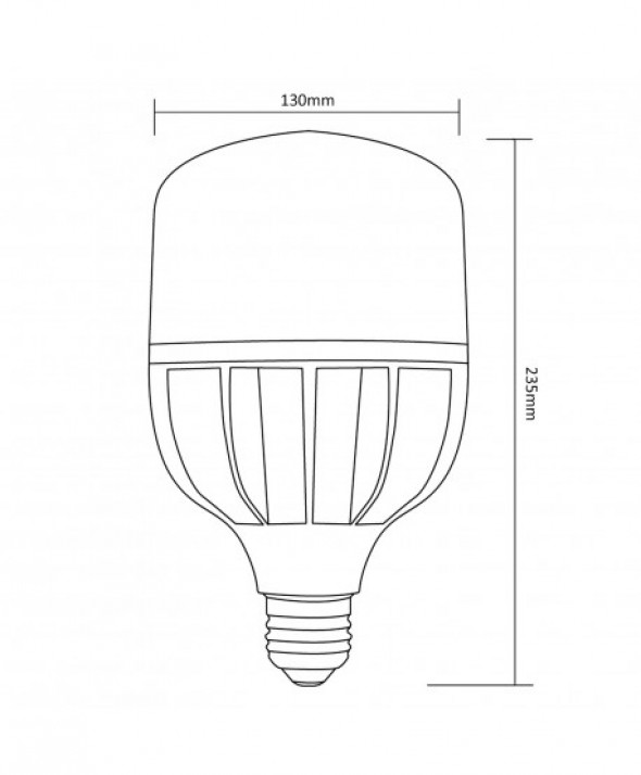 Żarówka LED E27, 50W  230V  Maclean Energy MCE263 CW zimna biała 6500K 5000lm