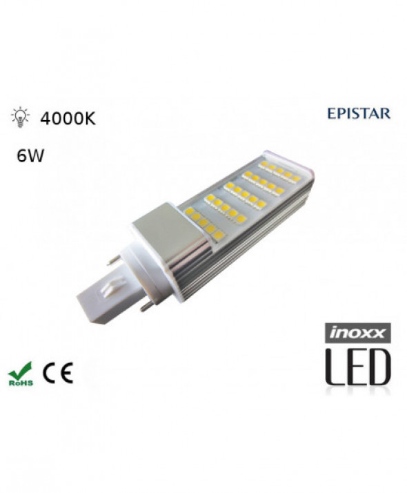 Żarówka led g24 6w neutralna 4000k obrotowy trzonek