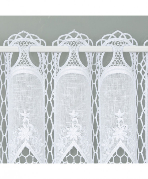 Zazdrostka biała z aplikacją 015590 60 cm.