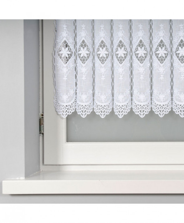 Zazdrostka biała z aplikacją 015590 75 cm.