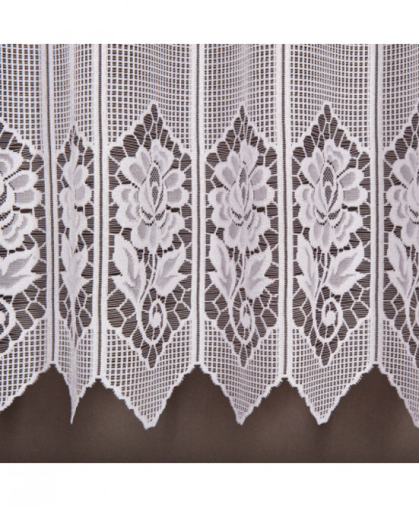 Zazdrostka biała żakardowa 320630 30 cm.