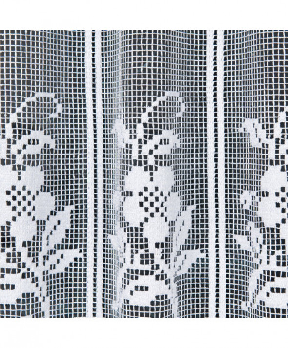 Zazdrostka biała żakardowa 344230 50 cm.