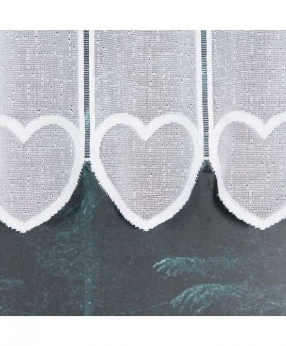 Zazdrostka żakardowa, 50cm, kolor biały 353820 50 cm.