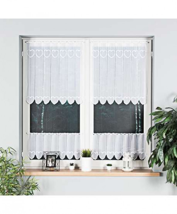 Zazdrostka żakardowa, 70cm, kolor biały 001 353820