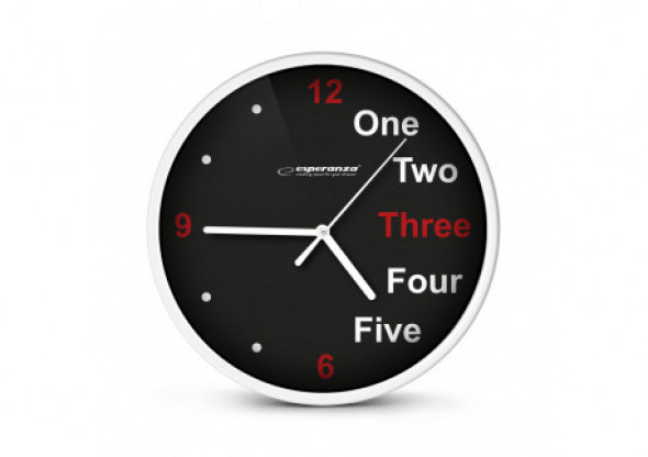 Zegar ścienny prague biały