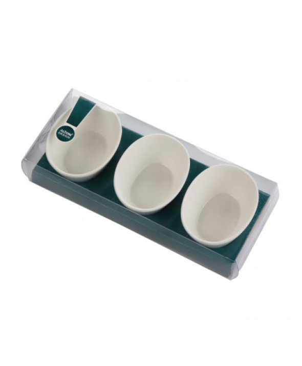 Zestaw 3 miseczek do dipów porcelanowych Regular