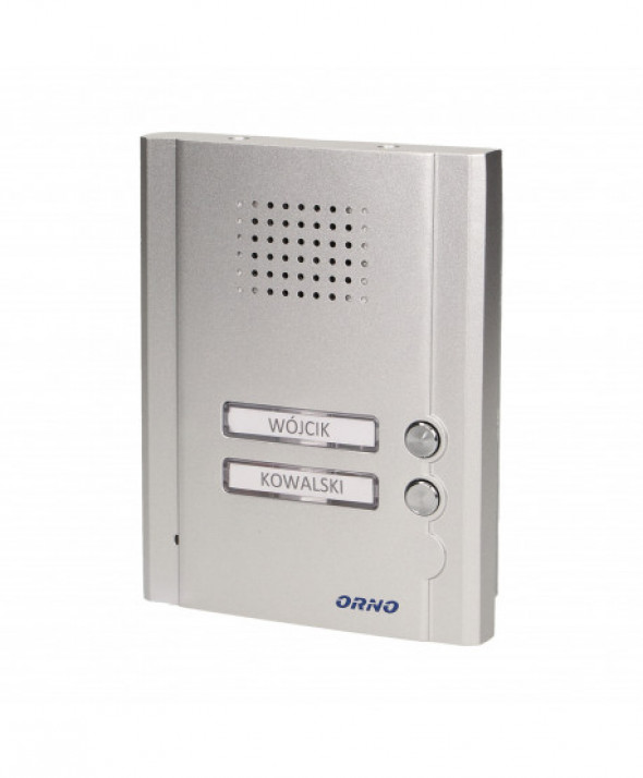 Zestaw domofonowy 2-rodzinny, podtynkowy z czytnikiem breloków, LEGIO MULTI