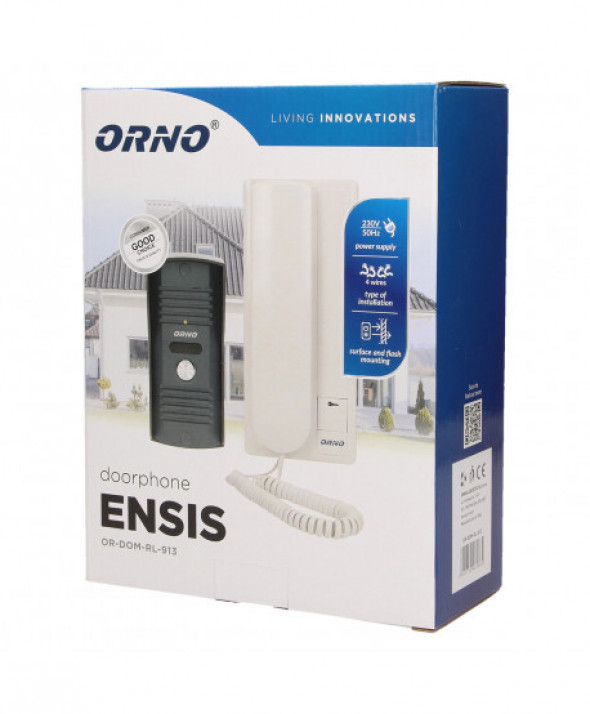 Zestaw domofonowy jednorodzinny, wandaloodporny, ENSIS