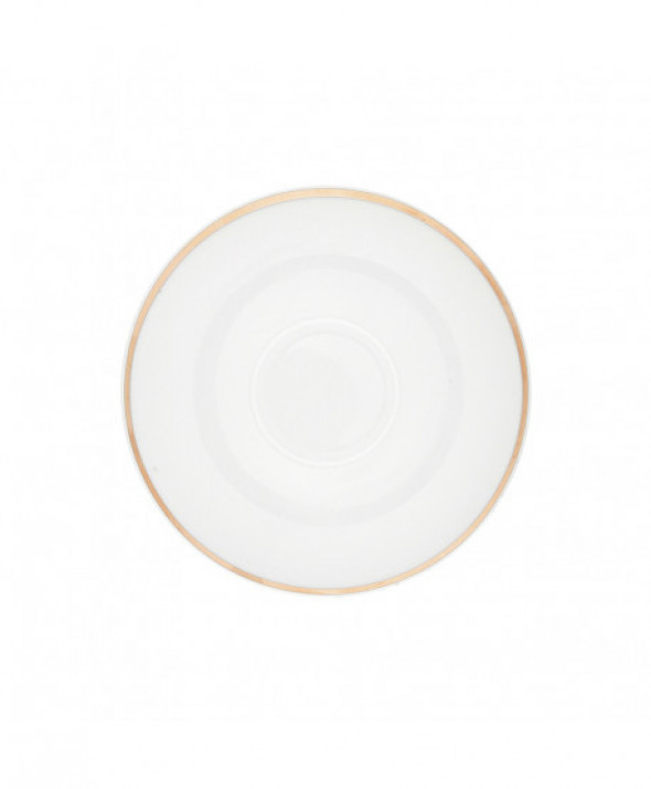 Zestaw kawowy dla 2 osób 4 el porcelana MariaPaula Moderna Gold ze złotym zdobieniem