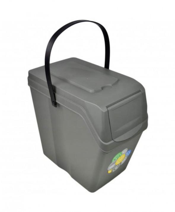 Zestaw koszy do segregacji Sortibox 5x25L szare ISWB25S5