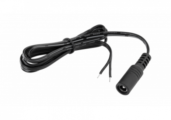 Złącze kabel + gniazdo DC (2.5/5.5) do łączenia zasilaczy i sznura diodowego